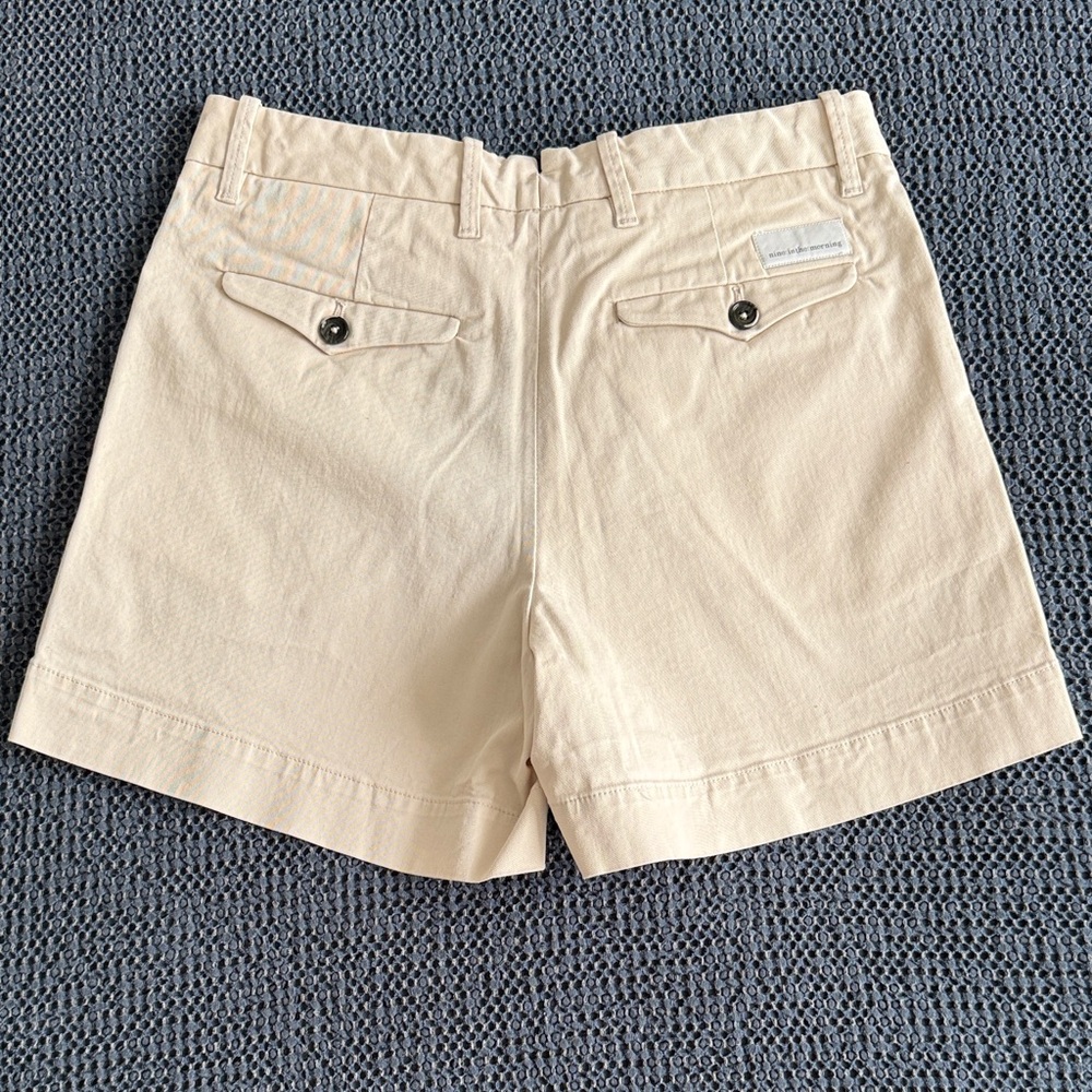 Embroidered Cream Women’s Bermuda Shorts - Picture 2 of 6